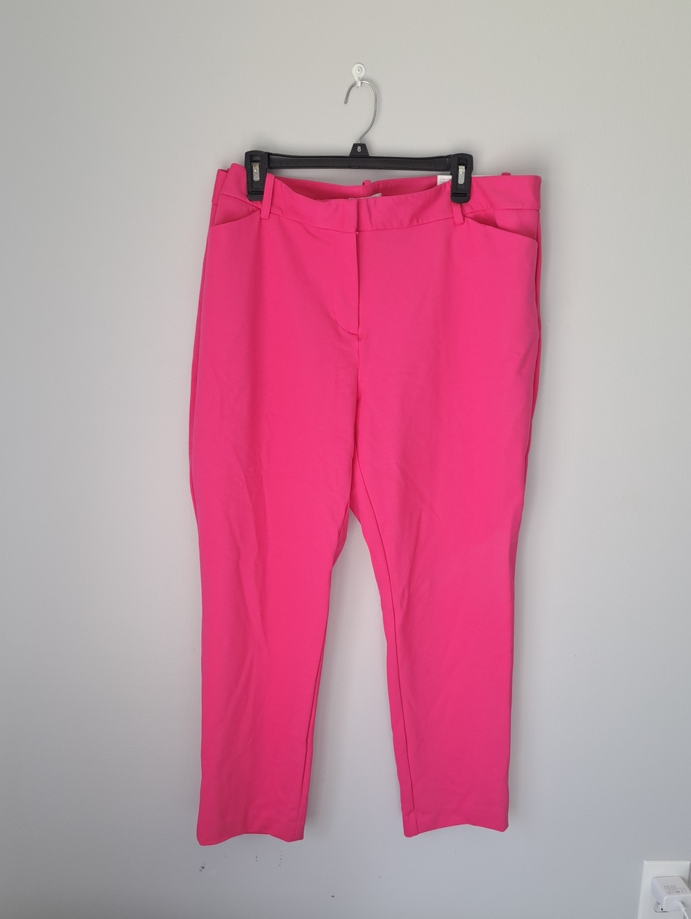 Liz Claiborne Hot Pink Straight-Leg Pants